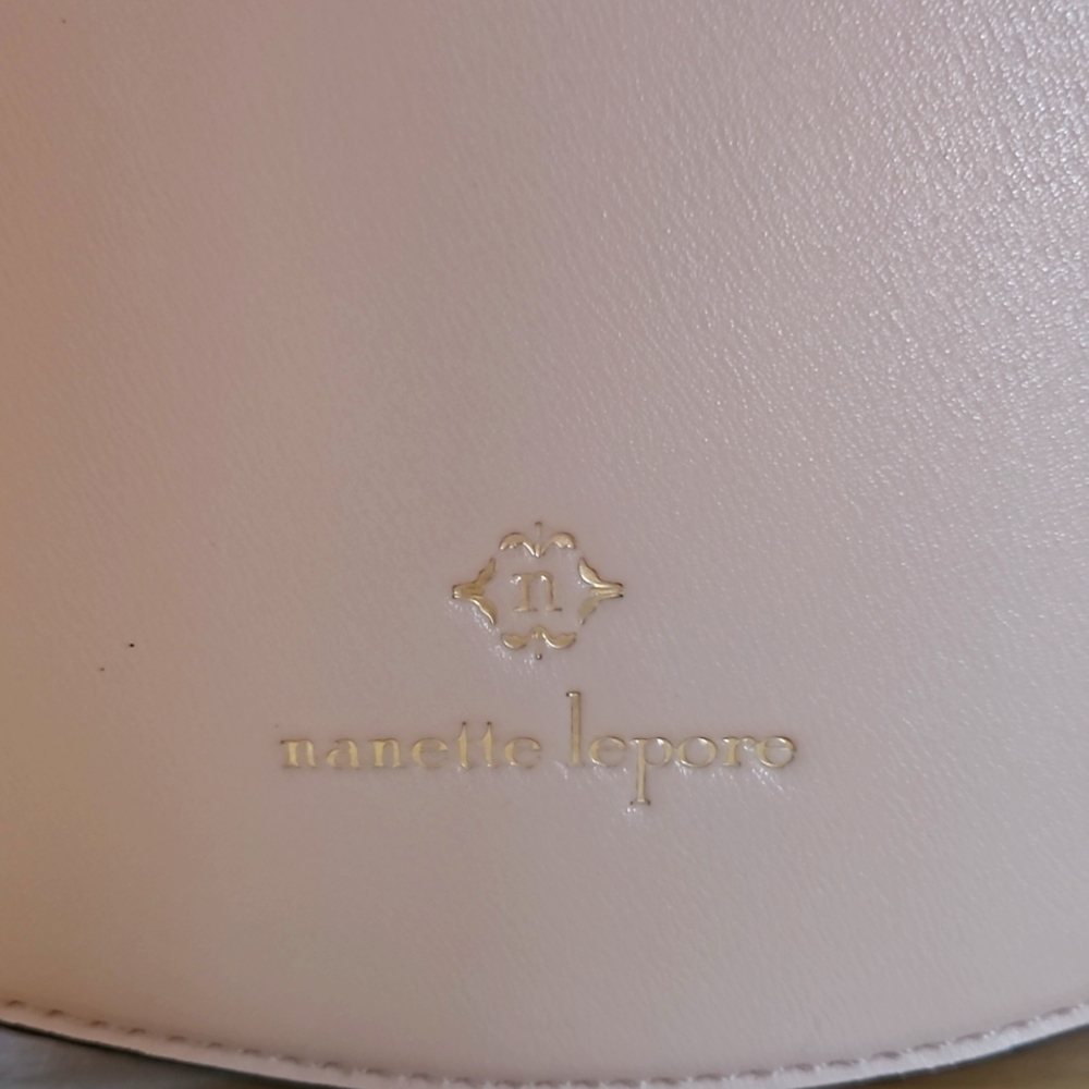 Nanette Lapore adjustable Fun Round Pink backpack Purse - Picture 2 of 8